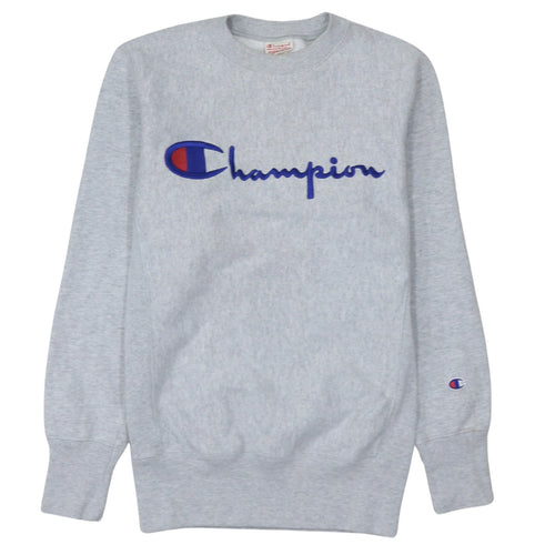 Champion Men's Grey Small Pullover Reverse Weave Sweatshirt