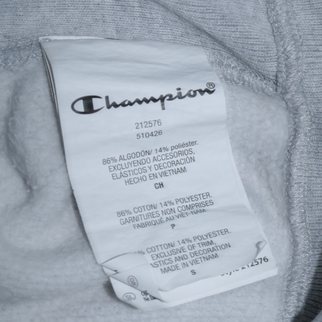 Champion Men's Grey Small Pullover Reverse Weave Sweatshirt