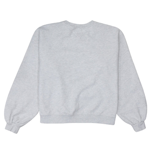 Tommy Jeans Womens Grey 2XL Pullover Sweatshirt Embroidered Logo