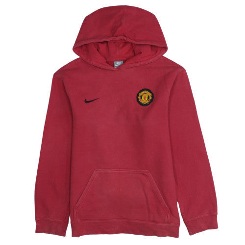 Nike Boys Red Manchester United Pullover Hoodie XL 15-16 Years