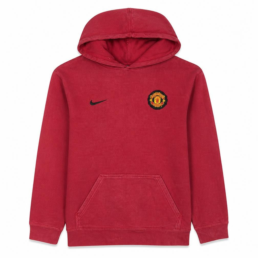 Nike Boys Red Manchester United Pullover Hoodie XL 15-16 Years
