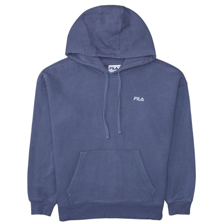 FILA Men's Blue Pullover Hoodie XL Regular Fit Fleece Sweatshirt