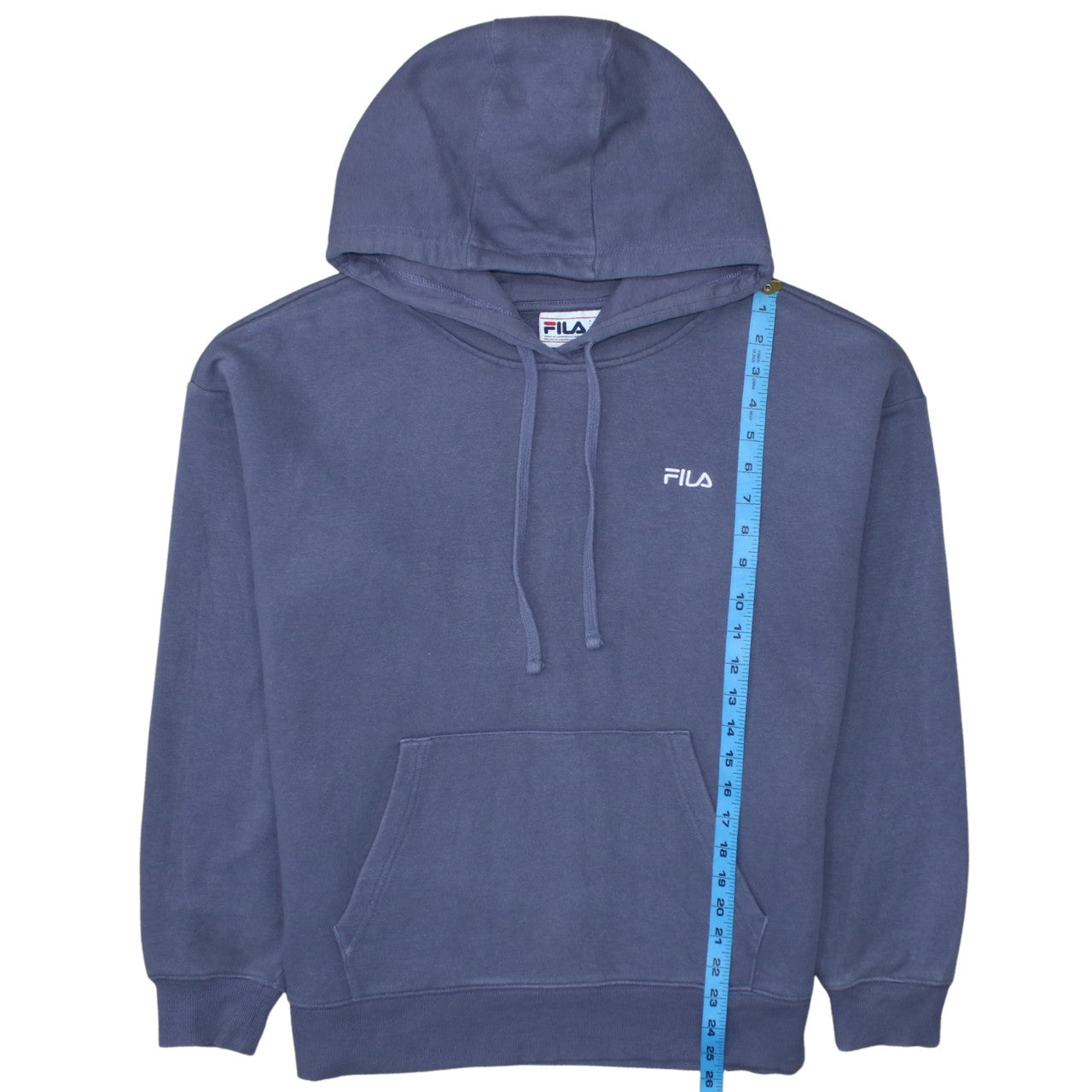 FILA Men's Blue Pullover Hoodie XL Regular Fit Fleece Sweatshirt