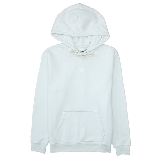 Adidas Women White Hoodie Size 8 Pullover Cotton Blend