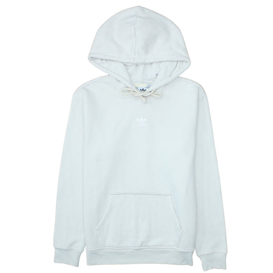 Adidas Women White Hoodie Size 8 Pullover Cotton Blend