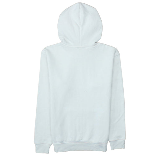 Adidas Women White Hoodie Size 8 Pullover Cotton Blend