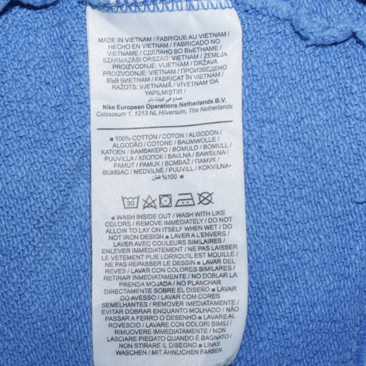 Nike Men's Blue XS Crew Neck Pullover Sweatshirt