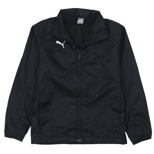Puma Boys Black 12-13 Years Track Jacket Full Zip Sports Outerwear