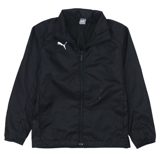 Puma Boys Black 12-13 Years Track Jacket Full Zip Sports Outerwear