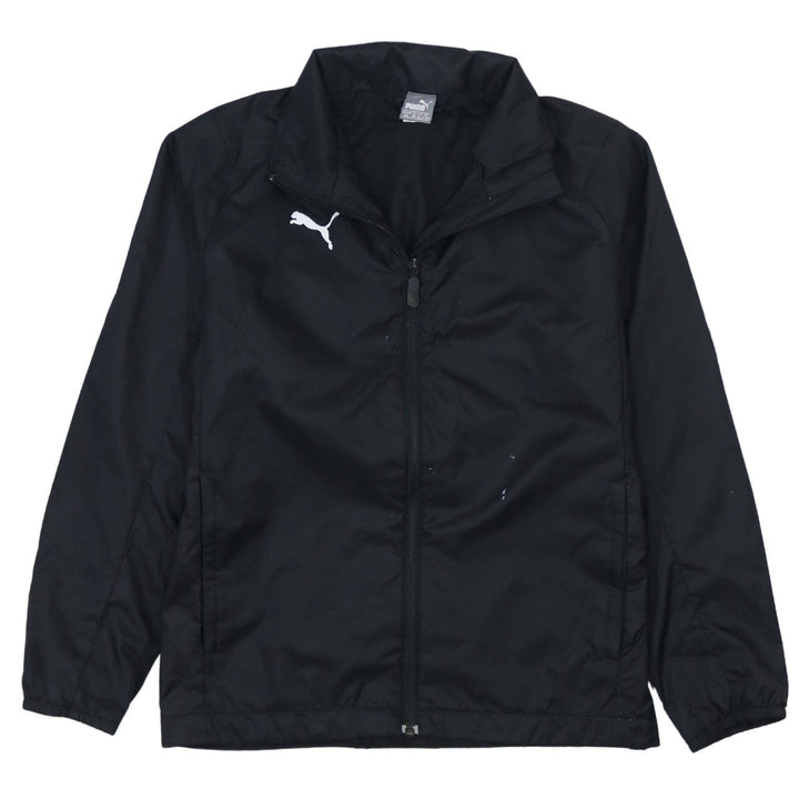 Puma Boys Black 12-13 Years Track Jacket Full Zip Sports Outerwear