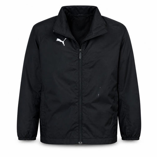 Puma Boys Black 12-13 Years Track Jacket Full Zip Sports Outerwear