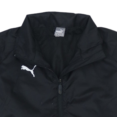 Puma Boys Black 12-13 Years Track Jacket Full Zip Sports Outerwear