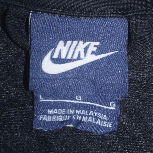 Nike Boys Blue Black Orange Full Zip Sweatshirt L Logo Colourblock