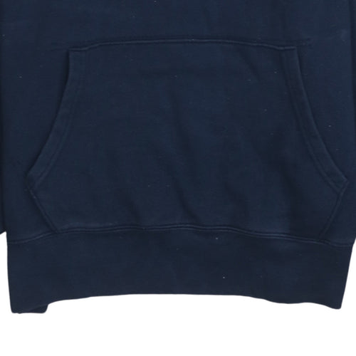 Levi's Men's Blue Pullover Hoodie M Logo Fleece Sweatshirt