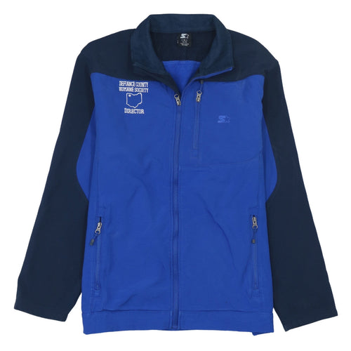 Starter Men's Blue Full Zip Softshell Jacket M (38-40) Defiance County Director