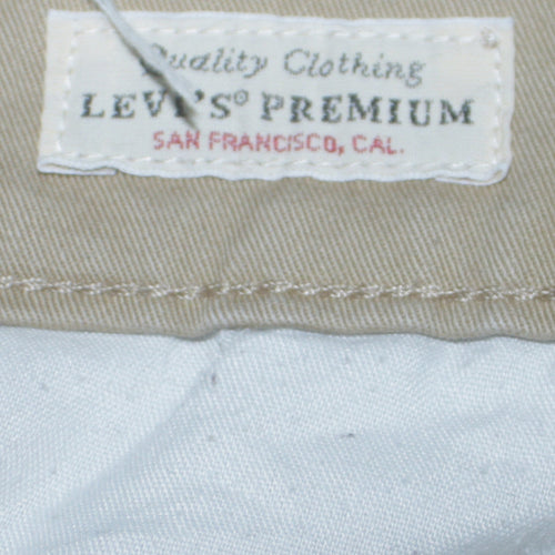 Levi's Premium Women's Beige Essential Chino Jeans Size 27 Regular Fit