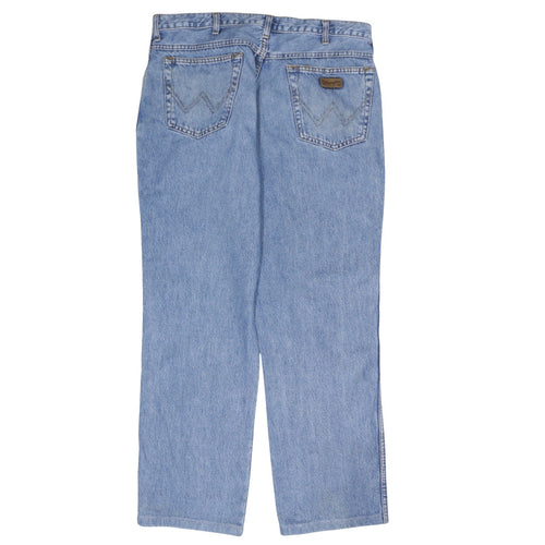 Wrangler Men's Blue Texas Regular Fit Straight Leg Jeans 38x34