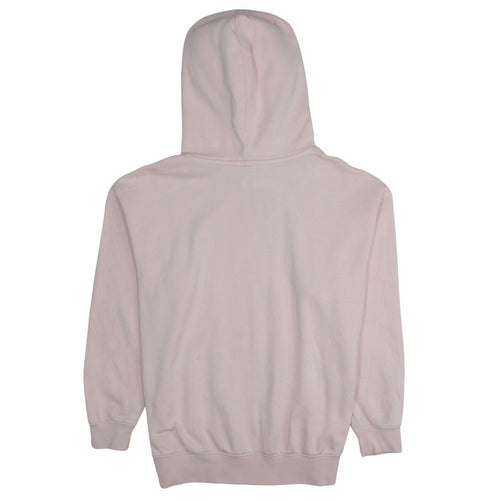 Nike Womens Pink Pullover Hoodie M Cotton Blend Casual Sweatshirt