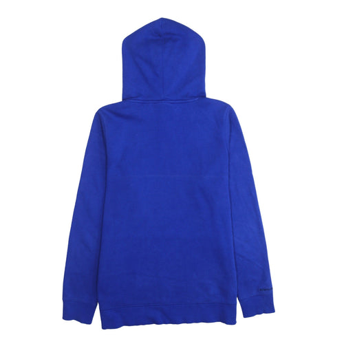 Under Armour Men's Blue Pullover Hoodie Size S Loose Fit Logo Fleece