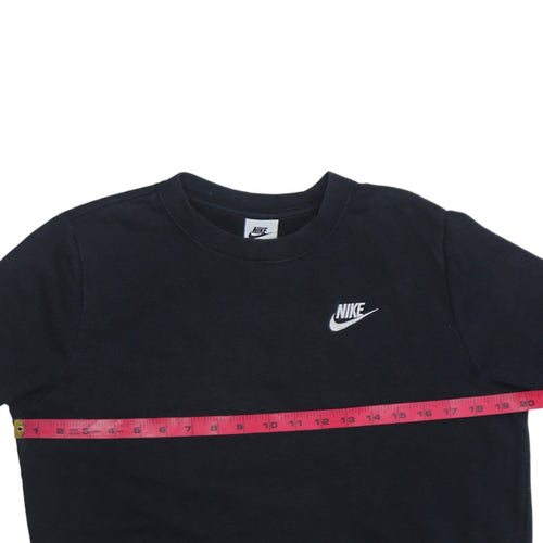 Nike Men's Black Crew Neck Logo Sweatshirt Size S