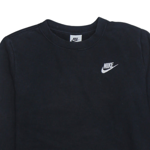 Nike Men's Black Crew Neck Logo Sweatshirt Size S