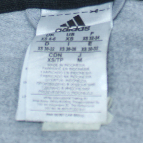 Adidas Women's Grey Animal Print Full Zip Hoodie XS