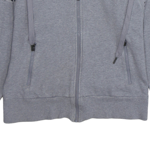 Adidas Women's Grey Animal Print Full Zip Hoodie XS