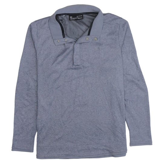 Under Armour Men's Grey XL Long Sleeve Golf Polo Shirt