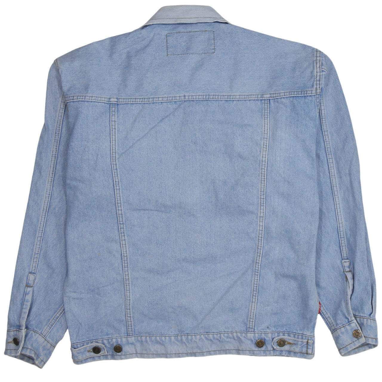 No Excuses Men's Blue Denim Jacket 2XL Classic 90s Style