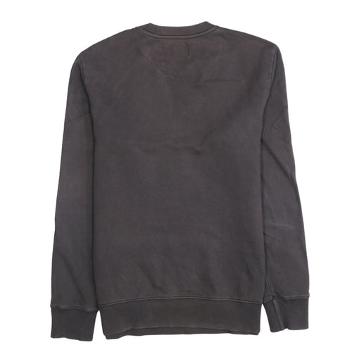 Calvin Klein Jeans Men Brown Cotton Logo Sweatshirt Size S