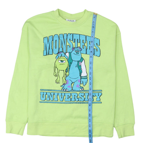 Pixar Monsters University Green Unisex Sweatshirt Size S