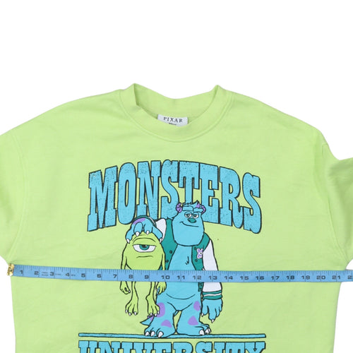Pixar Monsters University Green Unisex Sweatshirt Size S