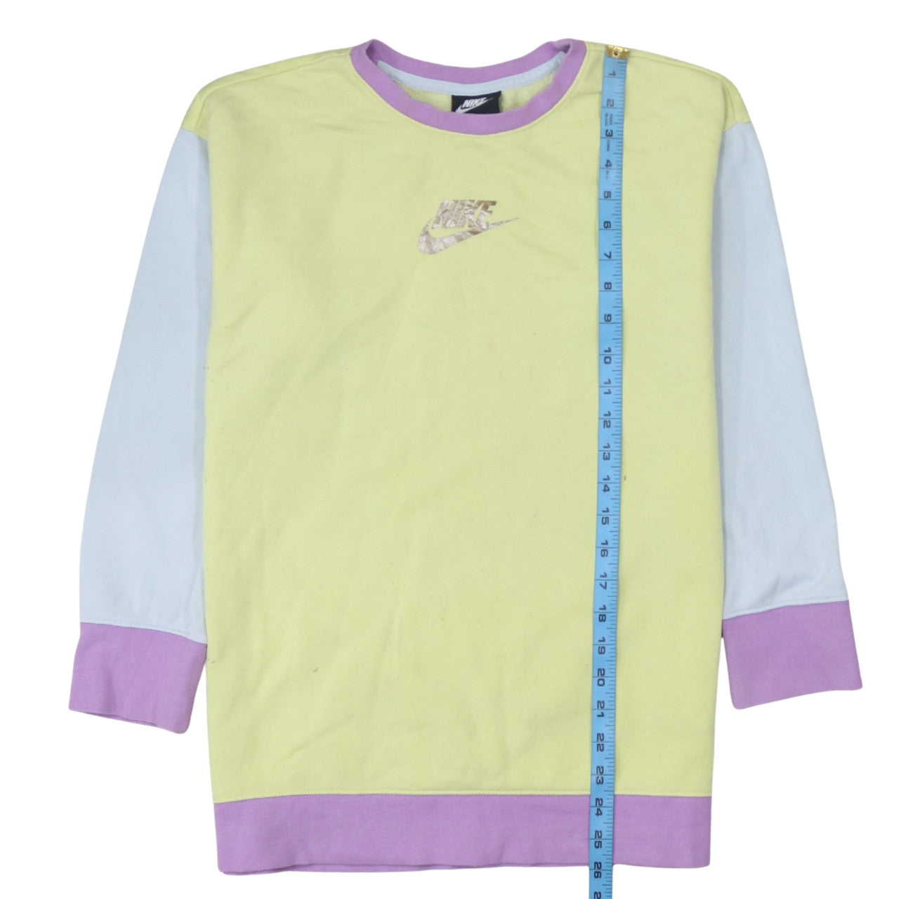 Nike Girls Multicoloured Logo Pullover Sweatshirt Size 146 Standard Fit