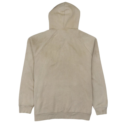 Adidas Men’s Beige Pullover Hoodie L Logo Graphic Cotton Blend