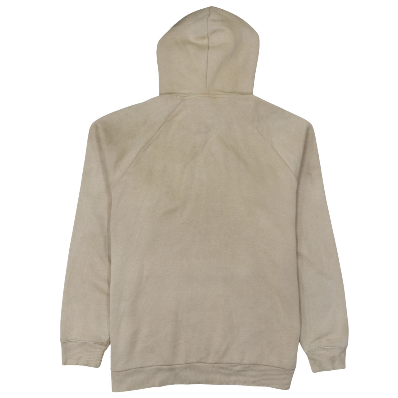Adidas Men’s Beige Pullover Hoodie L Logo Graphic Cotton Blend