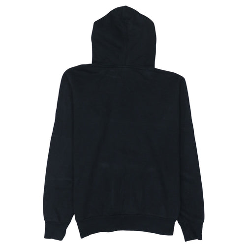 FILA Men's Black Pullover Hoodie Small Logo Fleece Sweatshirt