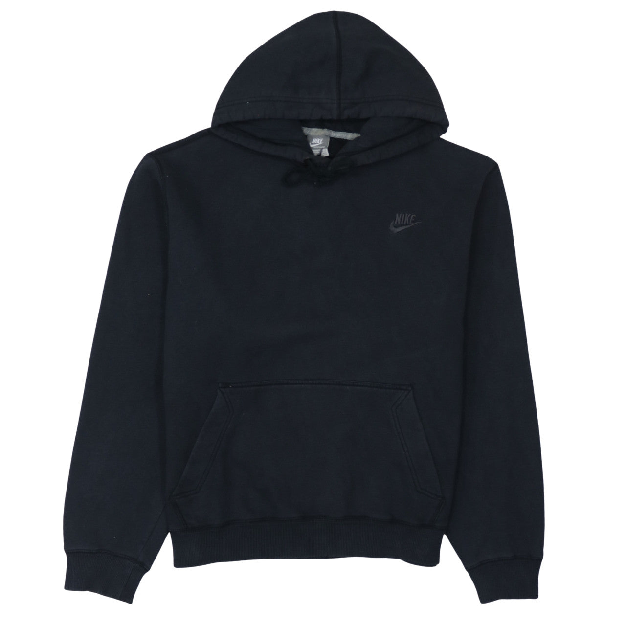 Nike Men's Black Pullover Hoodie Sweatshirt Size L Fleece Logo