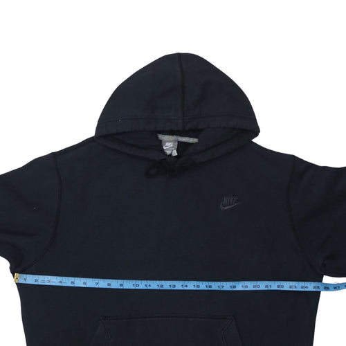 Nike Men's Black Pullover Hoodie Sweatshirt Size L Fleece Logo