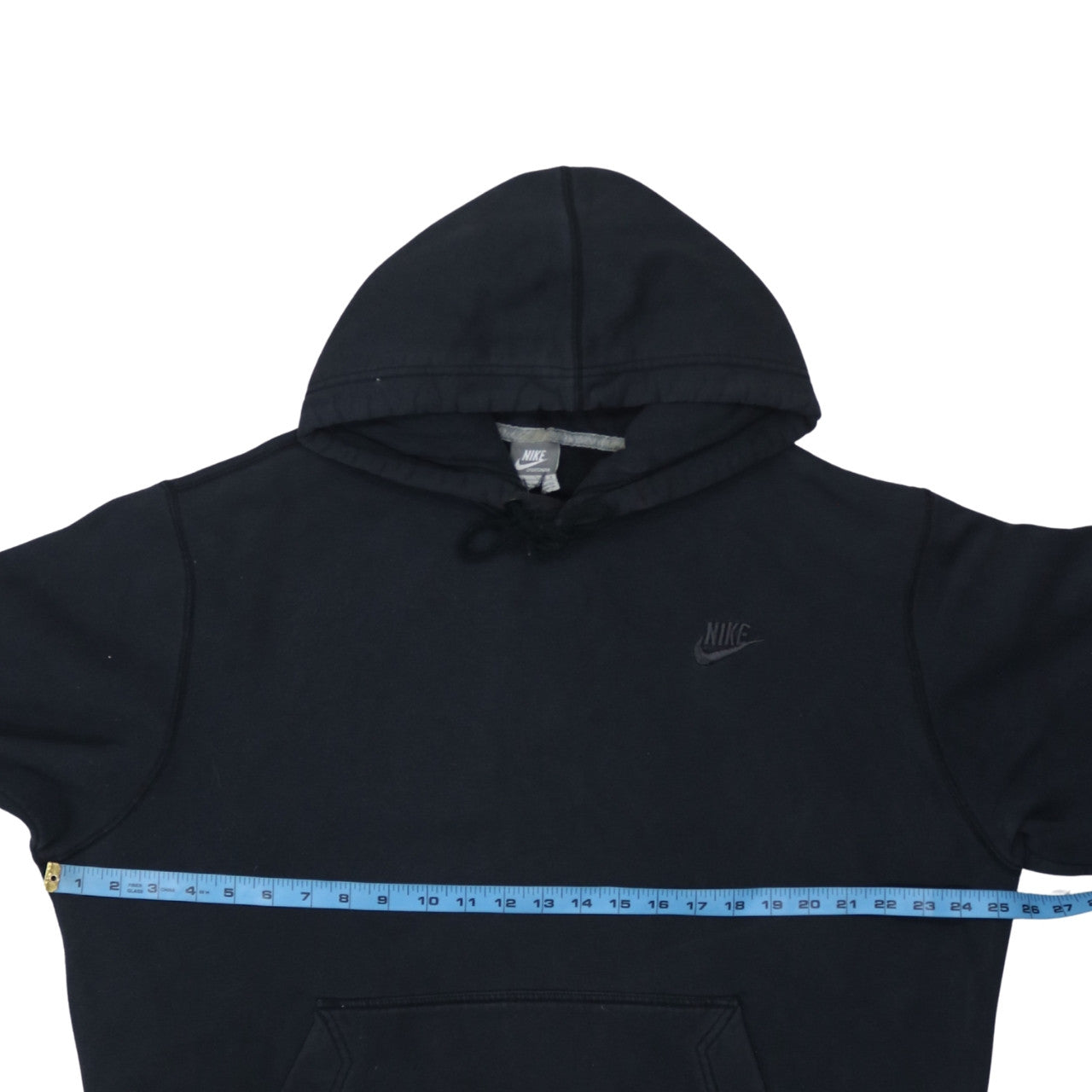 Nike Men's Black Pullover Hoodie Sweatshirt Size L Fleece Logo