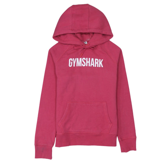 Gymshark Women’s Pink XS Pullover Hoodie Logo Cotton Blend