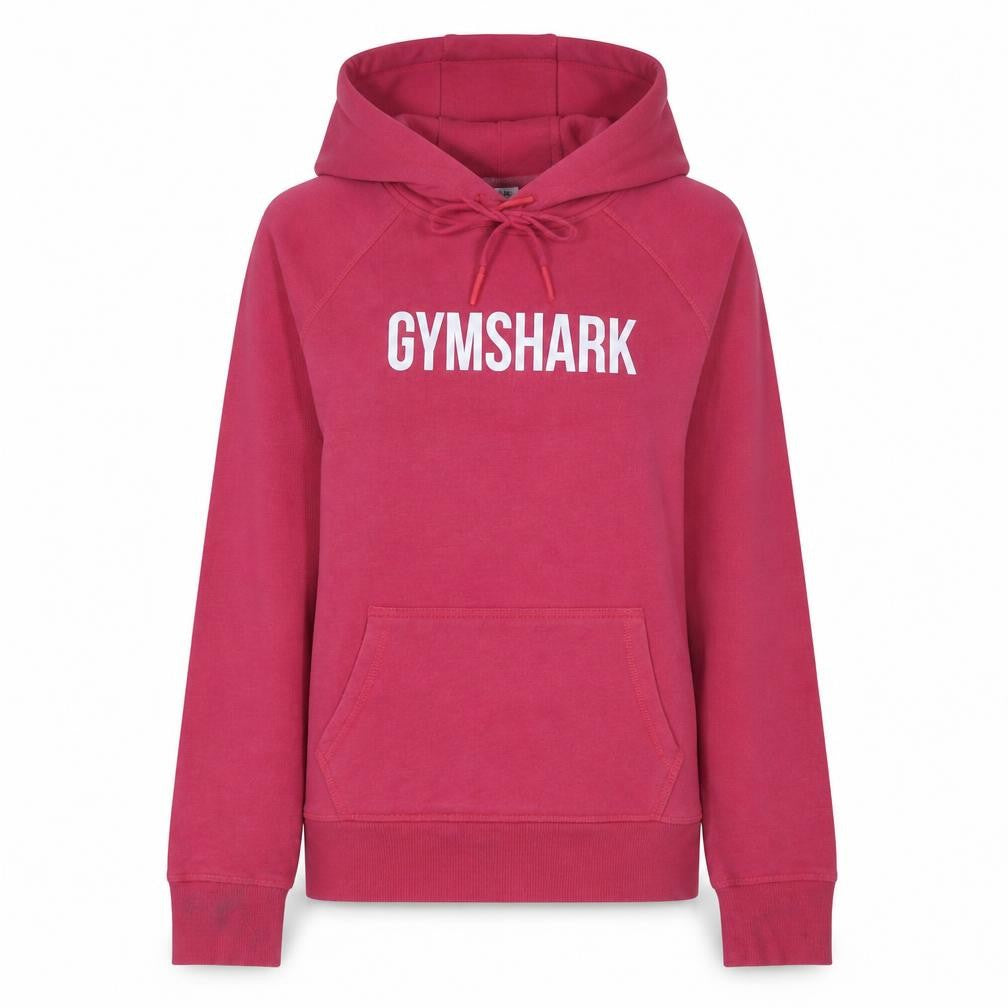 Gymshark Women’s Pink XS Pullover Hoodie Logo Cotton Blend