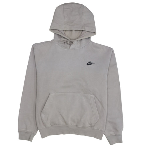 Nike Men's Grey Pullover Hoodie Small Fleece Logo Sportswear