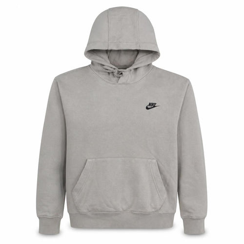 Nike Men's Grey Pullover Hoodie Small Fleece Logo Sportswear