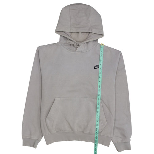 Nike Men's Grey Pullover Hoodie Small Fleece Logo Sportswear