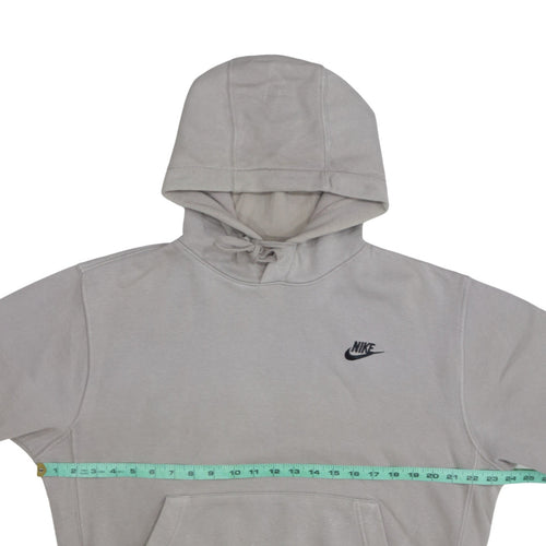 Nike Men's Grey Pullover Hoodie Small Fleece Logo Sportswear