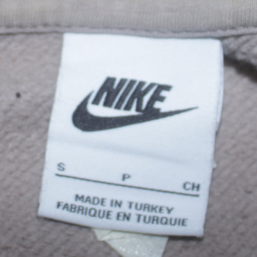 Nike Men's Grey Pullover Hoodie Small Fleece Logo Sportswear