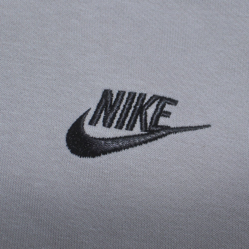 Nike Men's Grey Pullover Hoodie Small Fleece Logo Sportswear