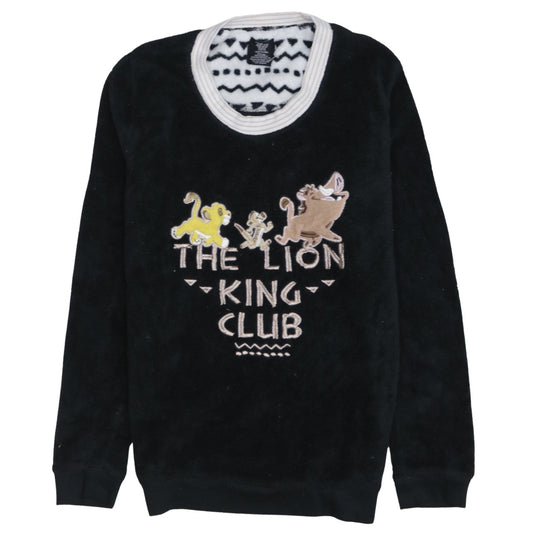 Love to Lounge Women's Black Fleece Lion King Nightshirt Size 10-12