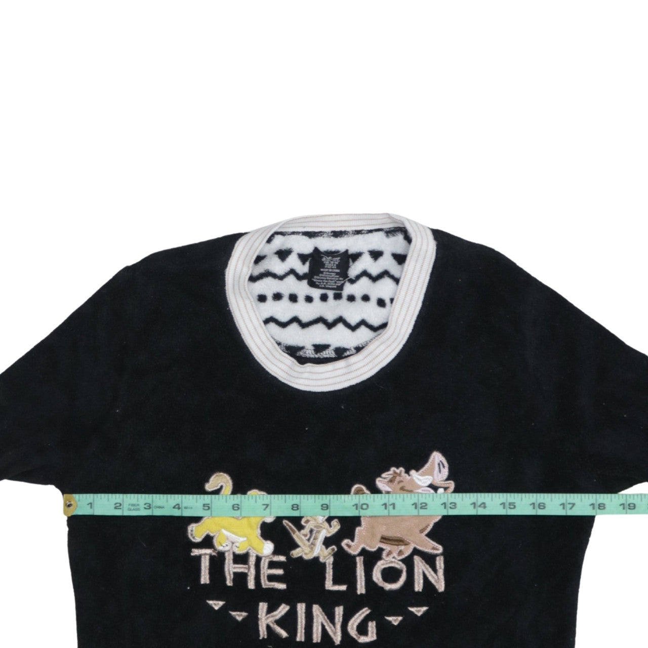 Love to Lounge Women's Black Fleece Lion King Nightshirt Size 10-12