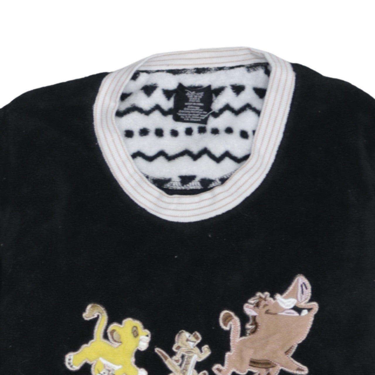 Love to Lounge Women's Black Fleece Lion King Nightshirt Size 10-12